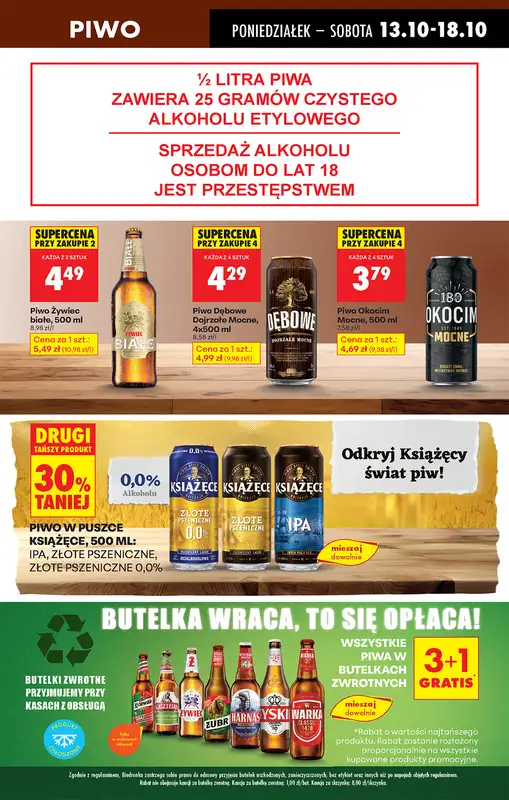 Biedronka - gazetka promocyjna Od poniedziałku, Z ladą tradycyjną od poniedziałku 13.10 do niedzieli 19.10 - strona 63