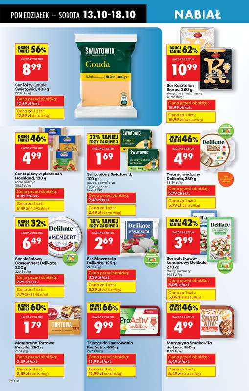 Biedronka - gazetka promocyjna Od poniedziałku, Z ladą tradycyjną od poniedziałku 13.10 do niedzieli 19.10 - strona 38