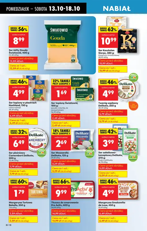 Biedronka - gazetka promocyjna Od poniedziałku, Z ladą tradycyjną od poniedziałku 13.10 do niedzieli 19.10 - strona 38
