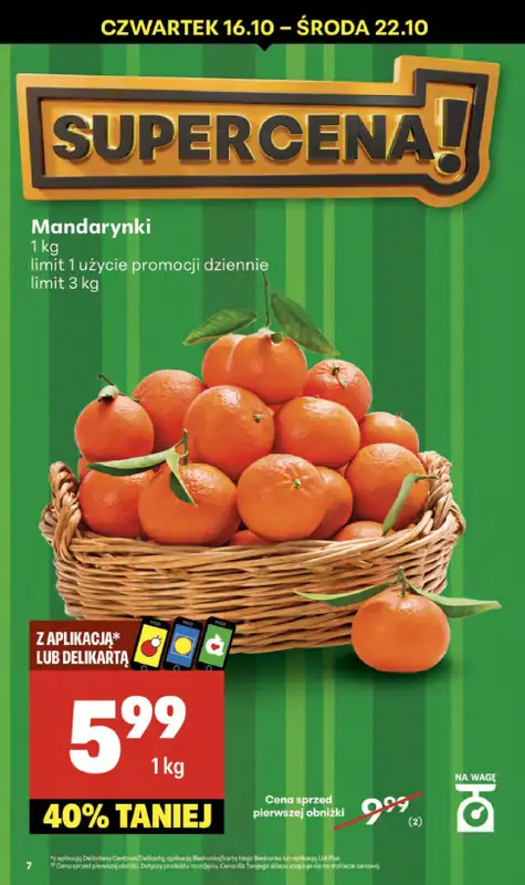 Delikatesy Centrum - gazetka promocyjna Gazetka  do środy 22.10 - strona 7