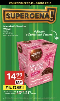 Delikatesy Centrum - gazetka promocyjna Gazetka  do środy 22.10 - strona 17