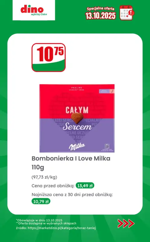 Dino - gazetka promocyjna Specjalna oferta na 13.10.2025 - promocje spoza gazetki od poniedziałku 13.10 do poniedziałku 13.10 - strona 7