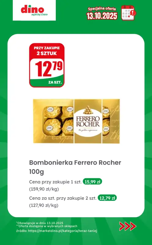 Dino - gazetka promocyjna Specjalna oferta na 13.10.2025 - promocje spoza gazetki od poniedziałku 13.10 do poniedziałku 13.10 - strona 2