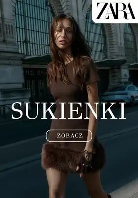 Zara - gazetka promocyjna Jesienne sukienki – poznaj trendy sezonu od poniedziałku 13.10 