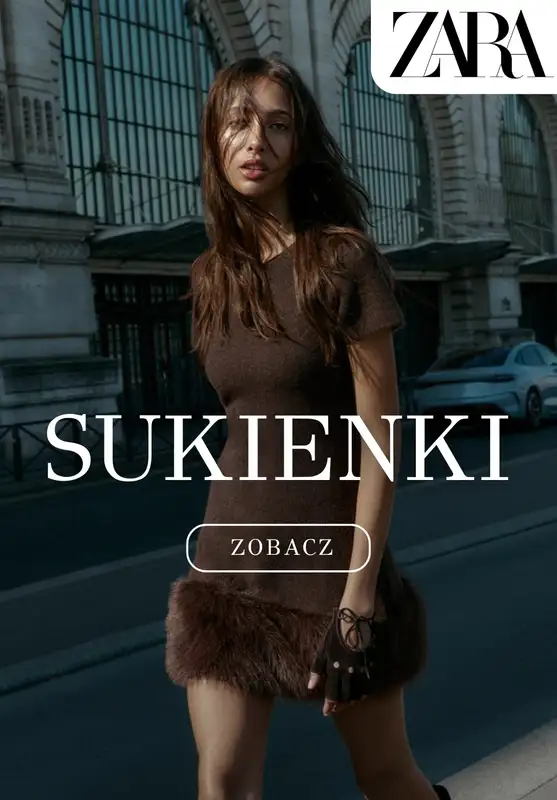 Zara - gazetka promocyjna Jesienne sukienki – poznaj trendy sezonu  
