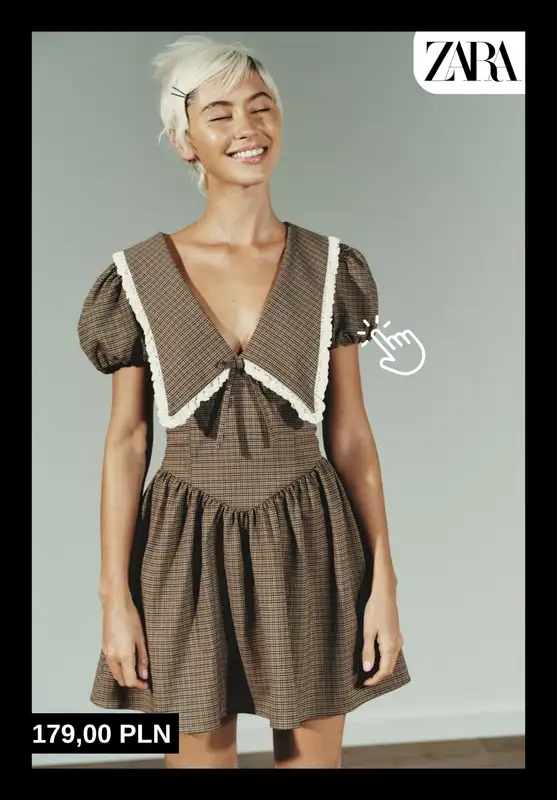 Zara - gazetka promocyjna Jesienne sukienki – poznaj trendy sezonu od poniedziałku 13.10  - strona 8