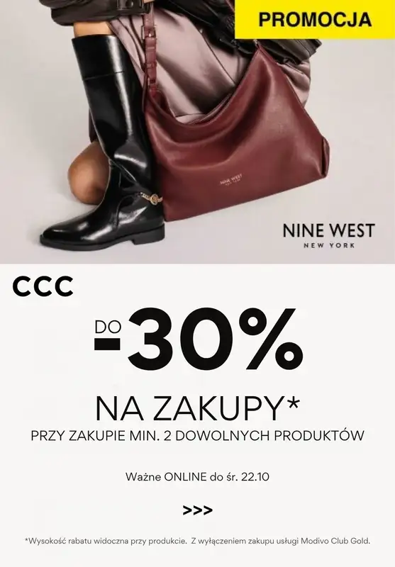 CCC - gazetka promocyjna Do -30% przy zakupie min. 2 produktów  