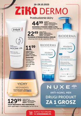 Ziko Dermo - gazetka promocyjna Przebudzenie skóry od czwartku 16.10 do środy 29.10