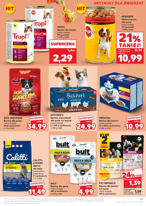 Kaufland - gazetka promocyjna Oferta Kaufland od czwartku 09.10 do środy 15.10 - strona 57
