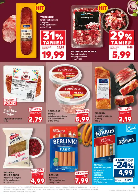 Kaufland - gazetka promocyjna Oferta Kaufland od czwartku 09.10 do środy 15.10 - strona 35