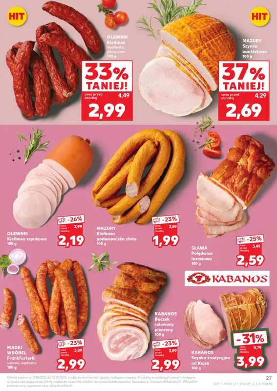 Kaufland - gazetka promocyjna Oferta Kaufland od czwartku 09.10 do środy 15.10 - strona 27