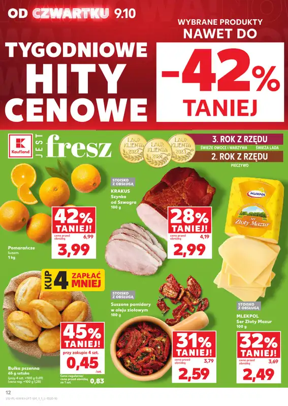 Kaufland - gazetka promocyjna Oferta Kaufland od czwartku 09.10 do środy 15.10 - strona 12