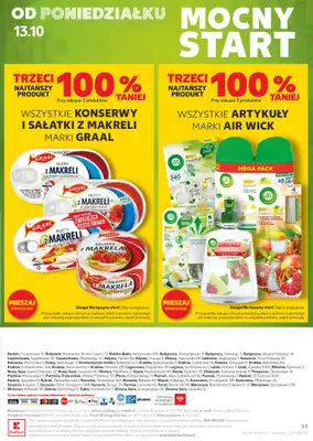 Kaufland - gazetka promocyjna Oferta Kaufland od czwartku 09.10 do środy 15.10 - strona 61