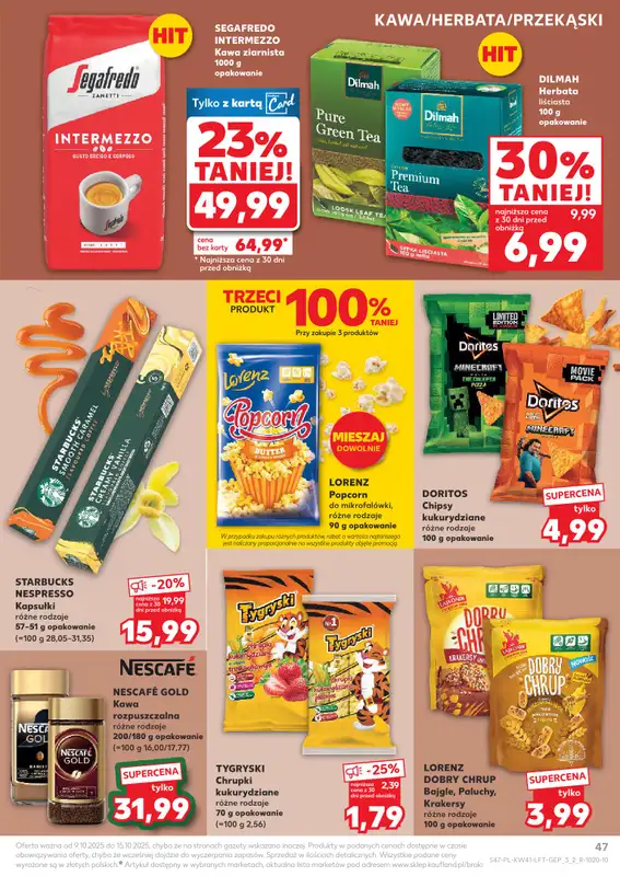 Kaufland - gazetka promocyjna Oferta Kaufland od czwartku 09.10 do środy 15.10 - strona 47
