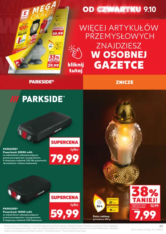 Kaufland - gazetka promocyjna Oferta Kaufland od czwartku 09.10 do środy 15.10 - strona 59