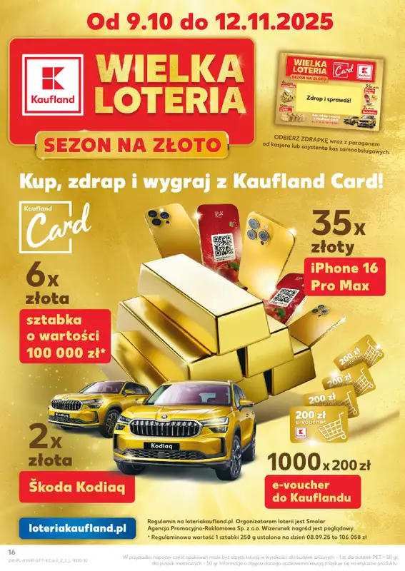 Kaufland - gazetka promocyjna Oferta Kaufland od czwartku 09.10 do środy 15.10 - strona 16