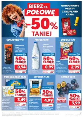 Kaufland - gazetka promocyjna Oferta Kaufland od czwartku 09.10 do środy 15.10 - strona 17