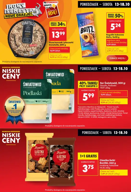 Biedronka - gazetka promocyjna Biedronkowe oszczędności od poniedziałku 13.10 do środy 15.10 - strona 5