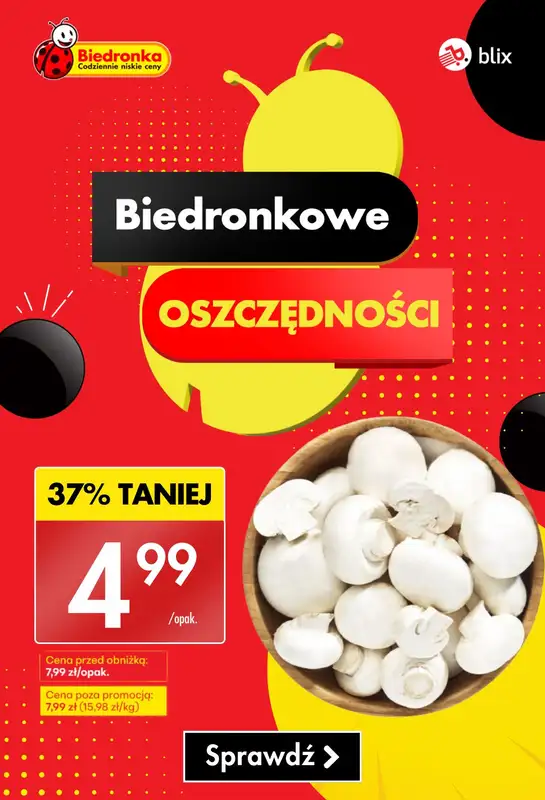 Biedronka - gazetka promocyjna Biedronkowe oszczędności od poniedziałku 13.10 do środy 15.10