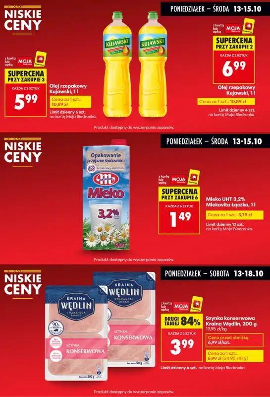 Biedronka - gazetka promocyjna Biedronkowe oszczędności od poniedziałku 13.10 do środy 15.10 - strona 2