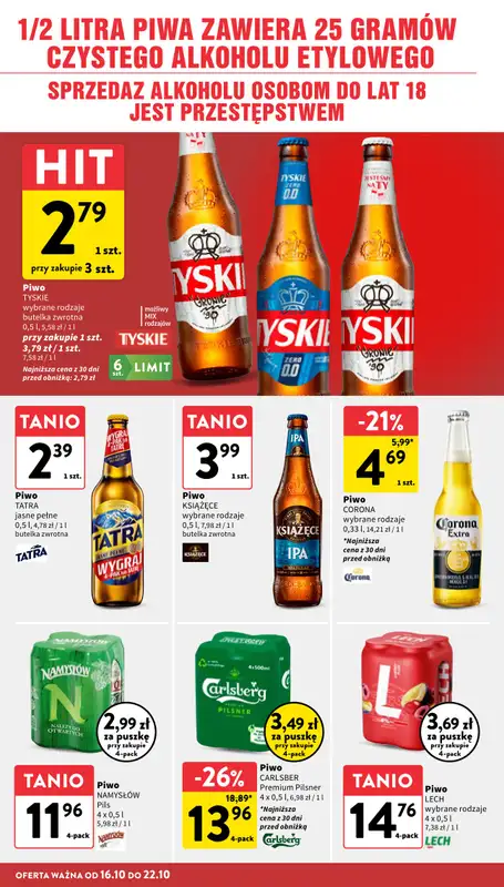 Intermarche - gazetka promocyjna Gazetka od czwartku 16.10 do środy 22.10 - strona 30