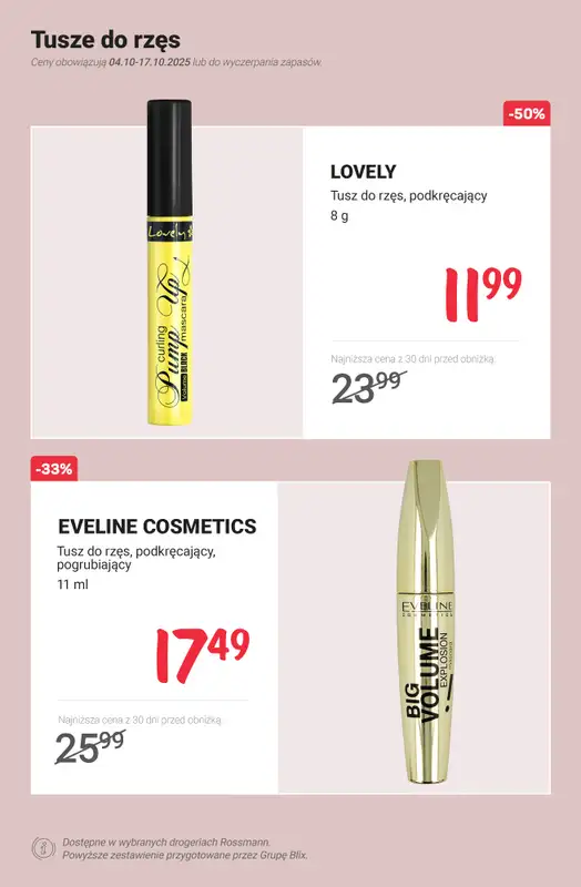 Rossmann - gazetka promocyjna Do -50% na makijaż od poniedziałku 13.10 do piątku 17.10 - strona 8