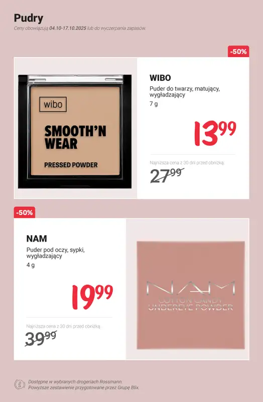 Rossmann - gazetka promocyjna Do -50% na makijaż od poniedziałku 13.10 do piątku 17.10 - strona 4