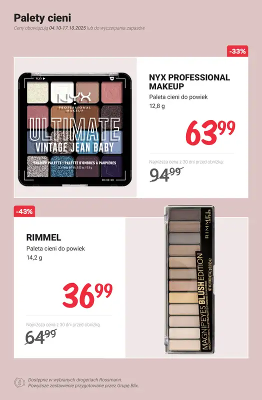 Rossmann - gazetka promocyjna Do -50% na makijaż od poniedziałku 13.10 do piątku 17.10 - strona 9