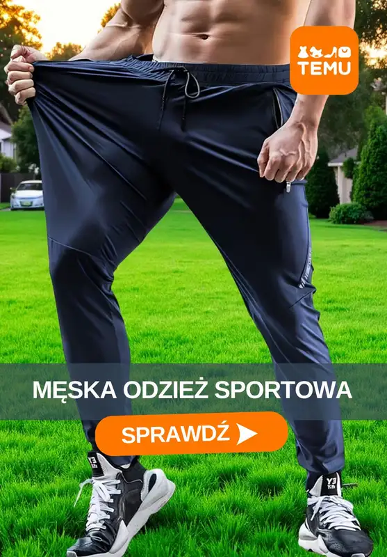 Temu - gazetka promocyjna Męska odzież sportowa  