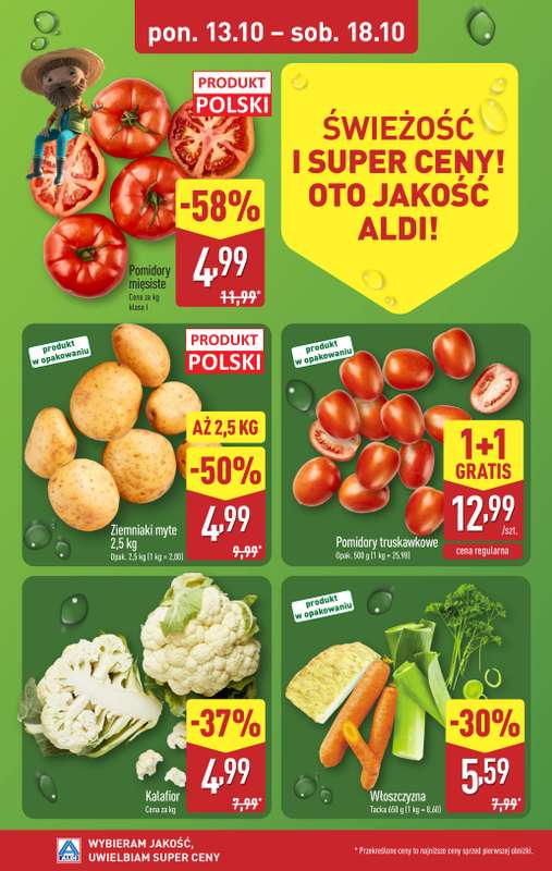 Aldi - gazetka promocyjna Farmer Aldik poleca! od poniedziałku 13.10 do soboty 18.10 - strona 2