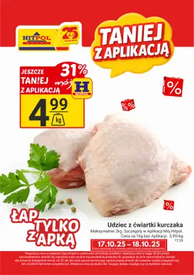 Hitpol - gazetka promocyjna Taniej z Aplikacją! od piątku 17.10 do soboty 18.10