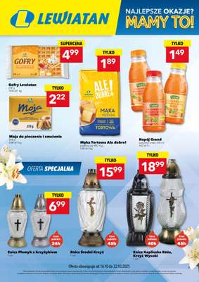 LEWIATAN - gazetka promocyjna Najlepsze okazje? MAMY TO w Lewiatanie  do środy 22.10 LEWIATAN - gazetka promocyjna Najlepsze okazje? MAMY TO w Lewiatanie  do środy 22.10