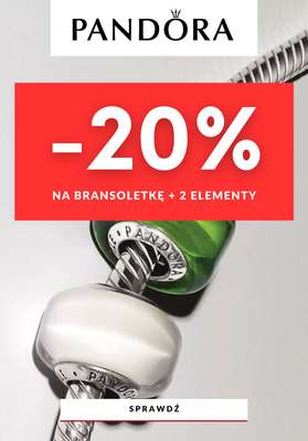BEST SALE - gazetka promocyjna Pandora | -20% biżuteria na charmsy + dwa elementy od poniedziałku 13.10 do piątku 31.10
