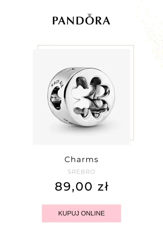BEST SALE - gazetka promocyjna Pandora | -20% biżuteria na charmsy + dwa elementy   - strona 2
