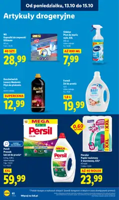 Lidl - gazetka promocyjna Oferta od poniedziałku od poniedziałku 13.10 do środy 15.10 - strona 62