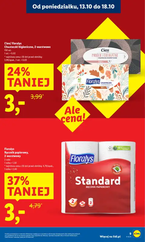 Lidl - gazetka promocyjna Oferta od poniedziałku od poniedziałku 13.10 do środy 15.10 - strona 9