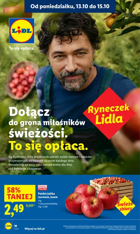 Lidl - gazetka promocyjna Oferta od poniedziałku od poniedziałku 13.10 do środy 15.10 - strona 18