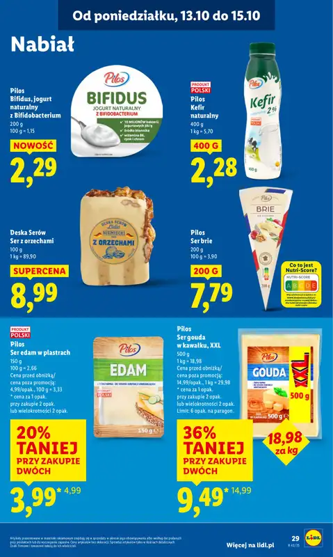 Lidl - gazetka promocyjna Oferta od poniedziałku od poniedziałku 13.10 do środy 15.10 - strona 29