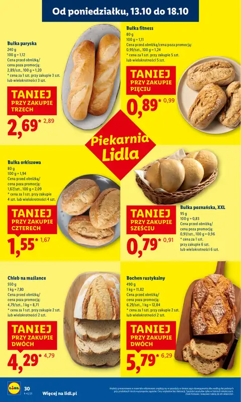 Lidl - gazetka promocyjna Oferta od poniedziałku od poniedziałku 13.10 do środy 15.10 - strona 30