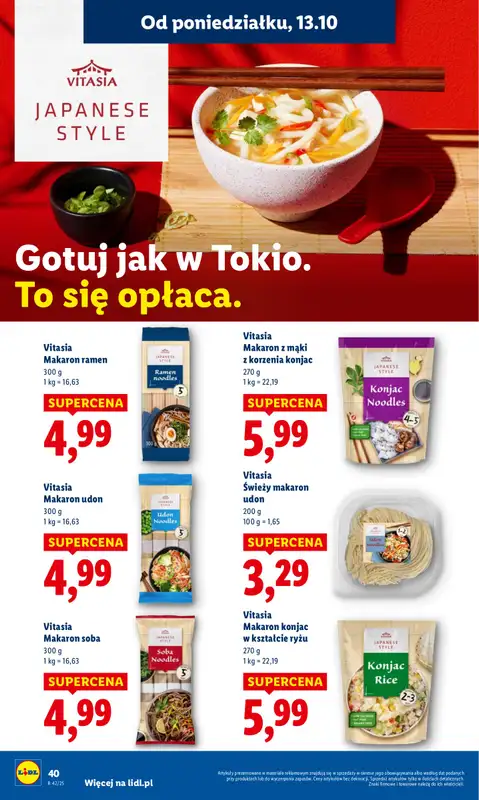 Lidl - gazetka promocyjna Oferta od poniedziałku od poniedziałku 13.10 do środy 15.10 - strona 40
