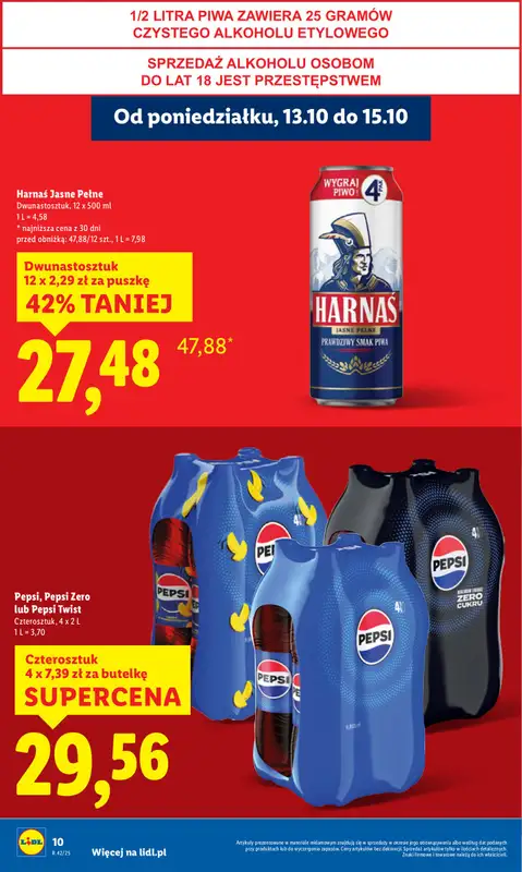 Lidl - gazetka promocyjna Oferta od poniedziałku od poniedziałku 13.10 do środy 15.10 - strona 10