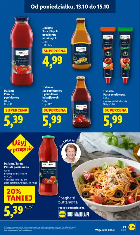 Lidl - gazetka promocyjna Oferta od poniedziałku od poniedziałku 13.10 do środy 15.10 - strona 23
