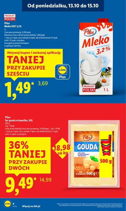 Lidl - gazetka promocyjna Oferta od poniedziałku od poniedziałku 13.10 do środy 15.10 - strona 4