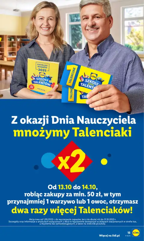 Lidl - gazetka promocyjna Oferta od poniedziałku od poniedziałku 13.10 do środy 15.10 - strona 15