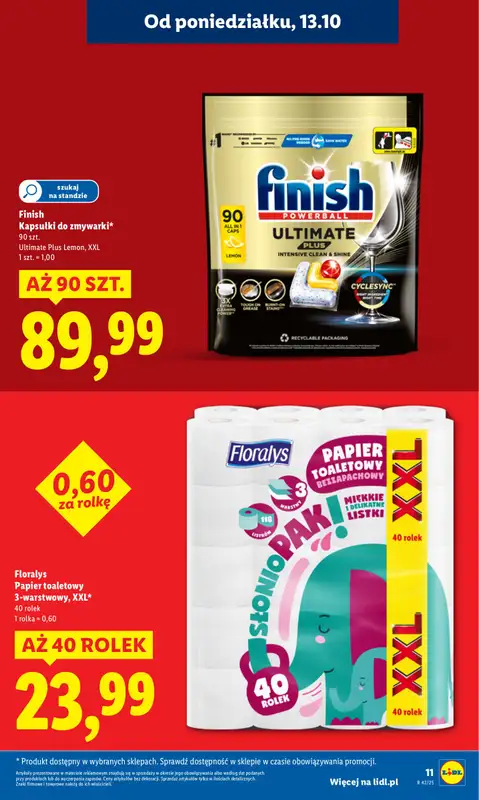 Lidl - gazetka promocyjna Oferta od poniedziałku od poniedziałku 13.10 do środy 15.10 - strona 11