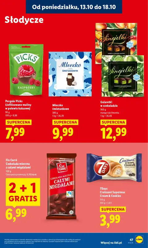 Lidl - gazetka promocyjna Oferta od poniedziałku od poniedziałku 13.10 do środy 15.10 - strona 47