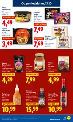 Lidl - gazetka promocyjna Oferta od poniedziałku od poniedziałku 13.10 do środy 15.10 - strona 41