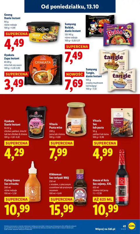 Lidl - gazetka promocyjna Oferta od poniedziałku od poniedziałku 13.10 do środy 15.10 - strona 41
