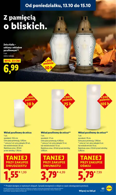 Lidl - gazetka promocyjna Oferta od poniedziałku od poniedziałku 13.10 do środy 15.10 - strona 65