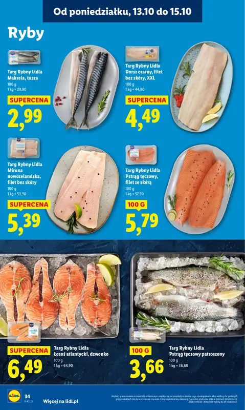Lidl - gazetka promocyjna Oferta od poniedziałku od poniedziałku 13.10 do środy 15.10 - strona 34